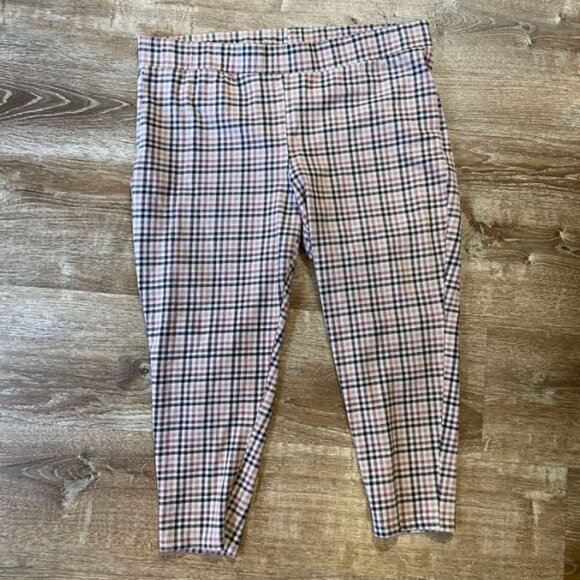 Torrid size 4 Micro Houndstooth tan brown leggings - Picture 1 of 3